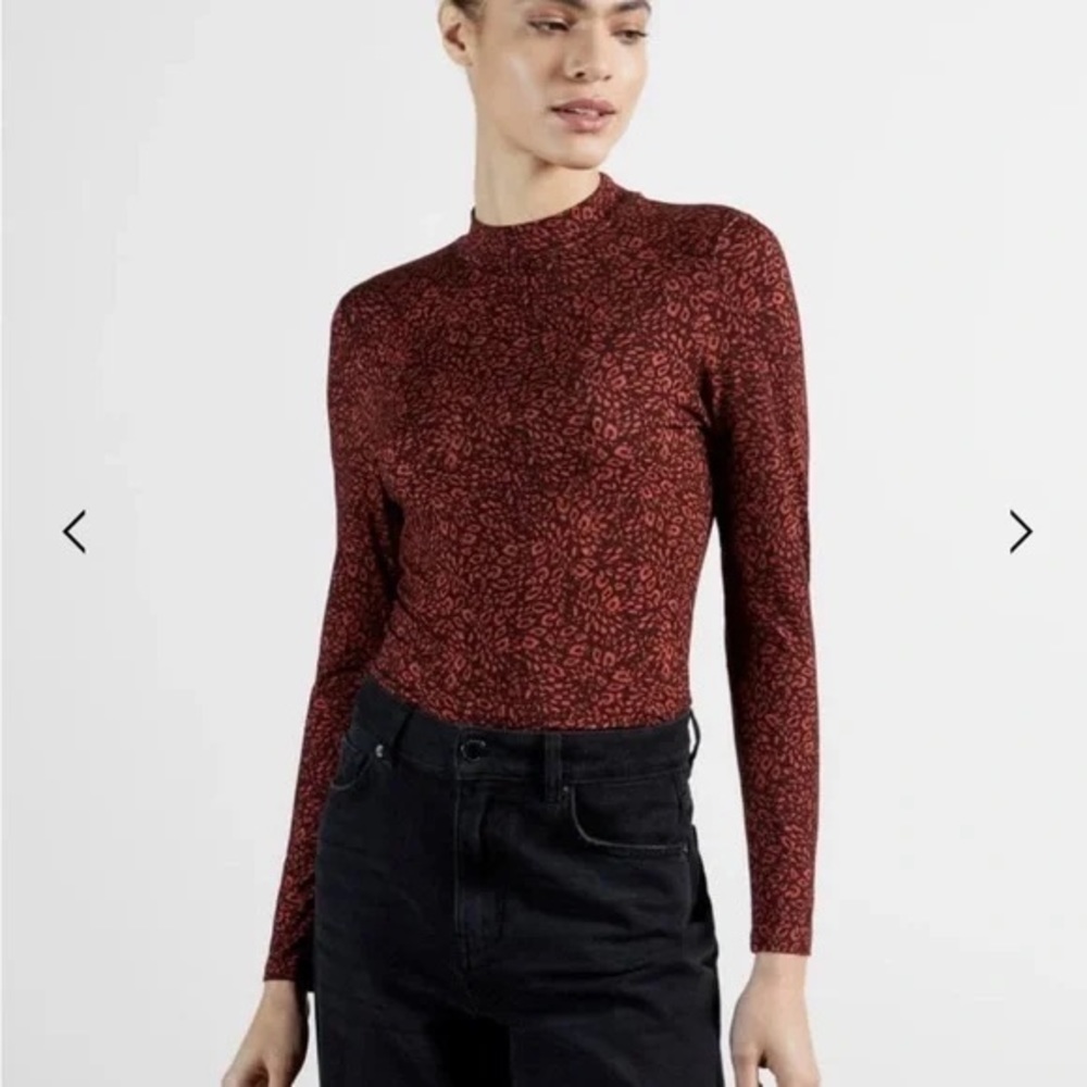 Ted Baker Leopard Long Sleeve Top